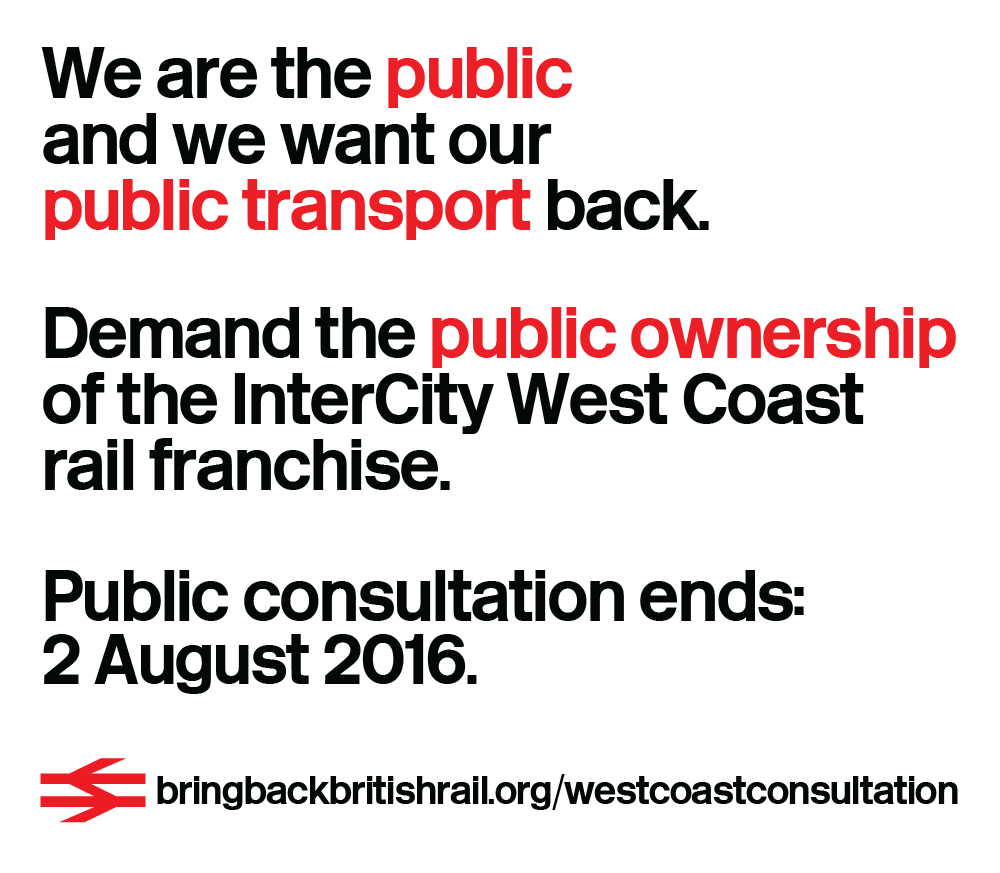 InterCity West Coast Public Consultation