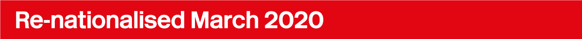 Re-nationalised March 2020